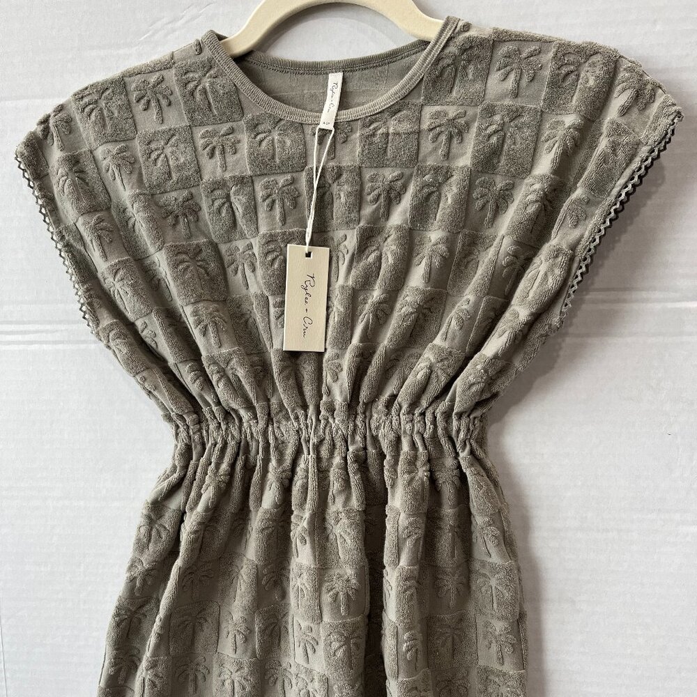 Girl - 4-5Y - NWT Rylee + Cru Palm Checkered Kaftan